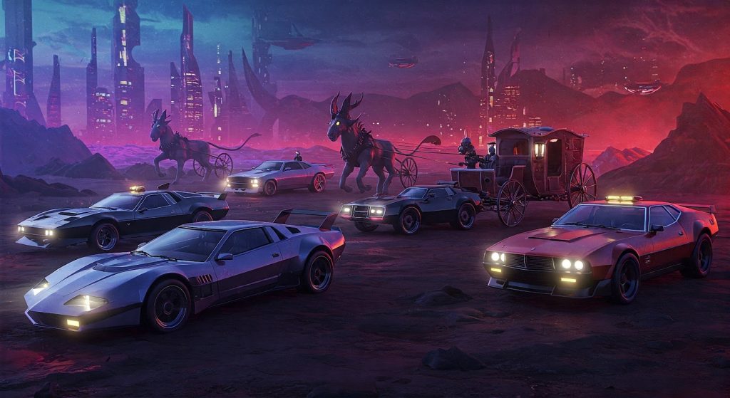 Revving Up Nostalgia: A Journey Through Iconic Movie Cars Sci-Fi & Fantasy Cars