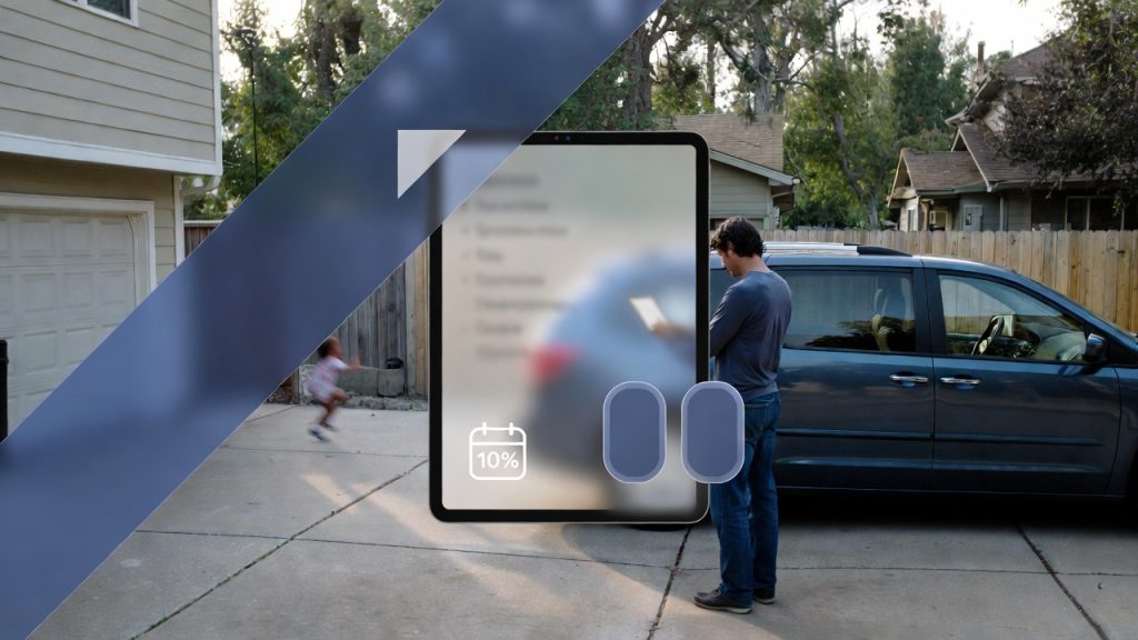 Refinancing Your Auto Loan: How It Could Save You Hundreds Each Month Person reviewing car refinancing benefits on a tablet near a vehicle.