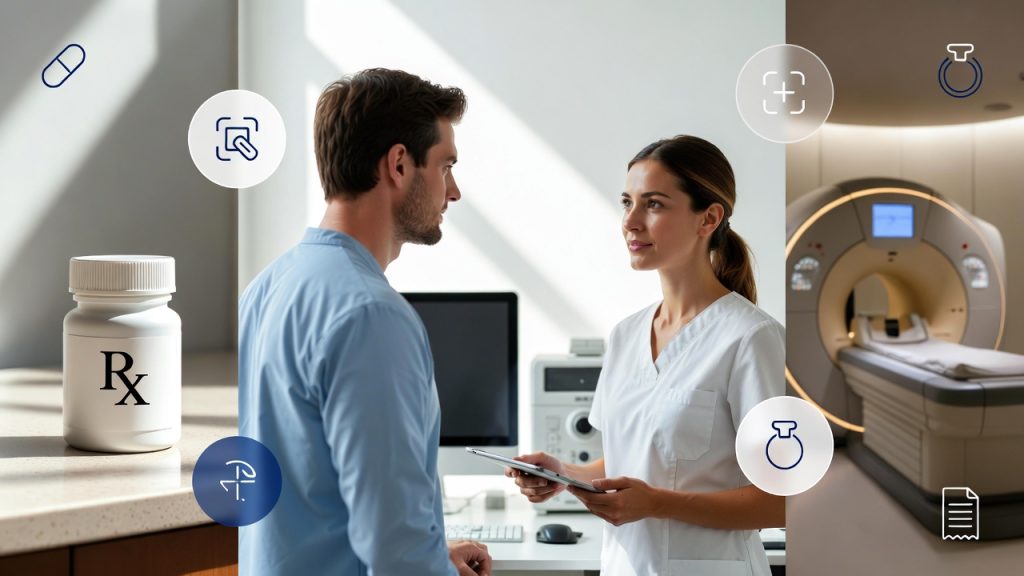 How to Use a Title Loan for Medical Bills to Cover an Emergency Medical professional providing consultation in a clinic